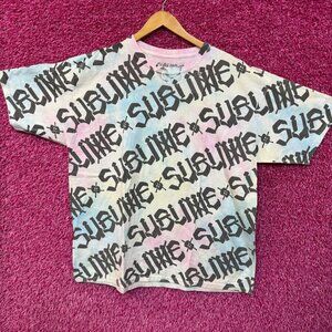 Sublime All Over Print Spell-Out Oversize Rock Tie Dye S/M